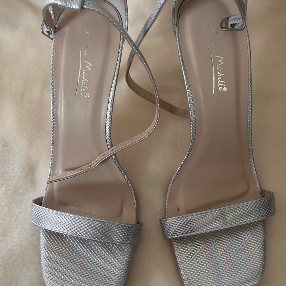 Anne Michelle Silver shoes size 8… brand new shoes never worn